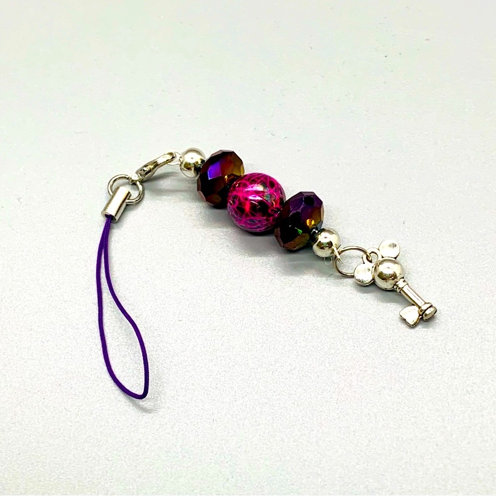 Mickey Mouse key phone charm